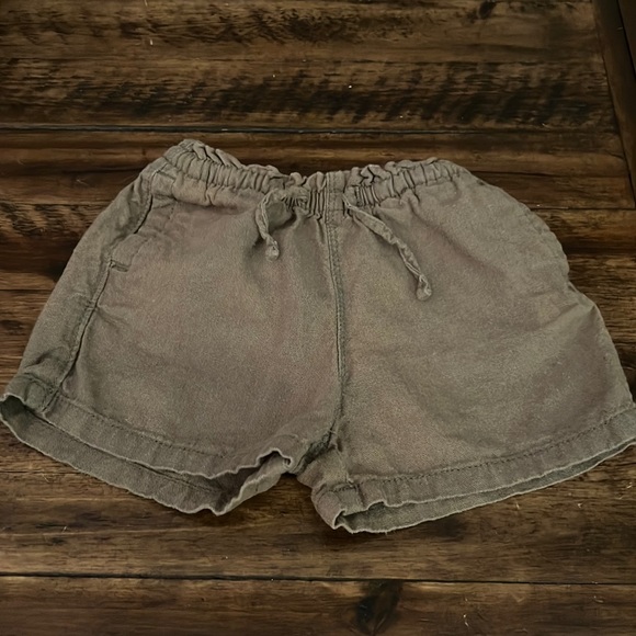 2T Olive Green Drawstring Shorts - Picture 1 of 1